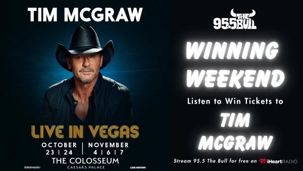 WINNING WEEKEND: Listen to Win Tickets to Tim McGraw!