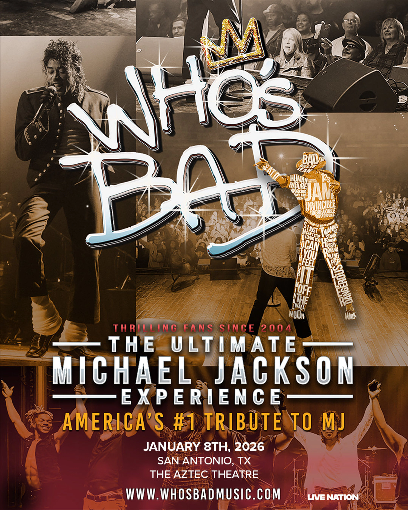 WIN A PAIR OF TICKETS TO SEE WHO'S BAD - THE ULTIMATE MICHAEL JACKSON EXPERIENCE!