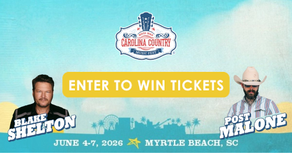 Enter to win tickets the 2026 Carolina Country Music Fest in Myrtle Beach!