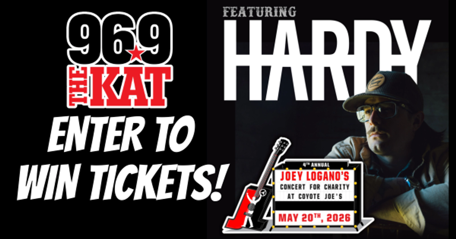 Enter to win tickets to Joey Logano's Concert For Charity featuring HARDY!