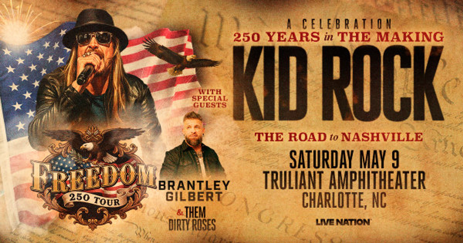 Enter to win to see Kid Rock at Truliant Amphitheater!