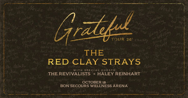 Enter to win to see Red Clay Strays in Greenville!