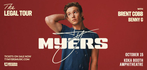 Enter to Win Tickets to Ty Myers at Koka Booth Amphitheatre!