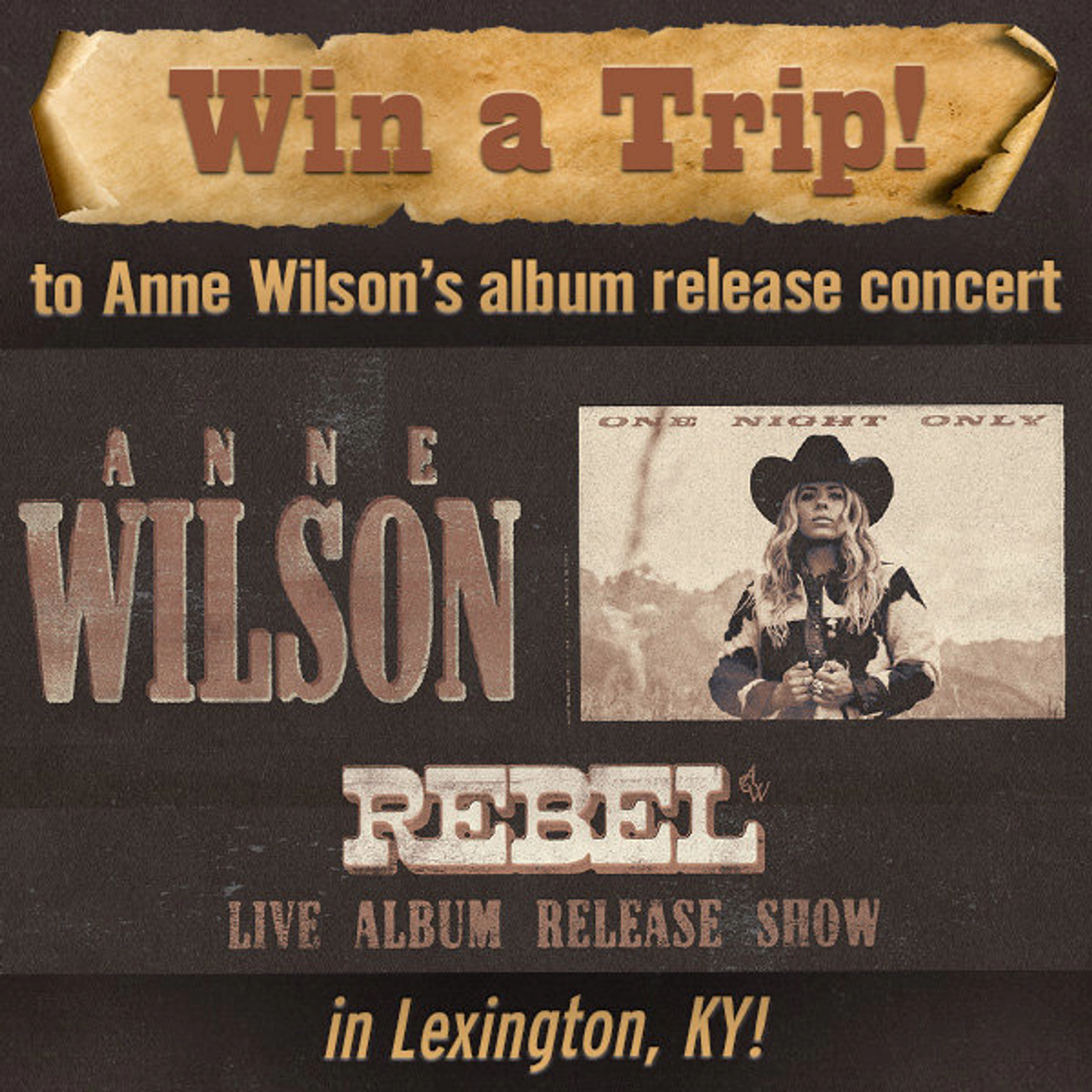 Anne Wilson Album Release Getaway Sweepstakes