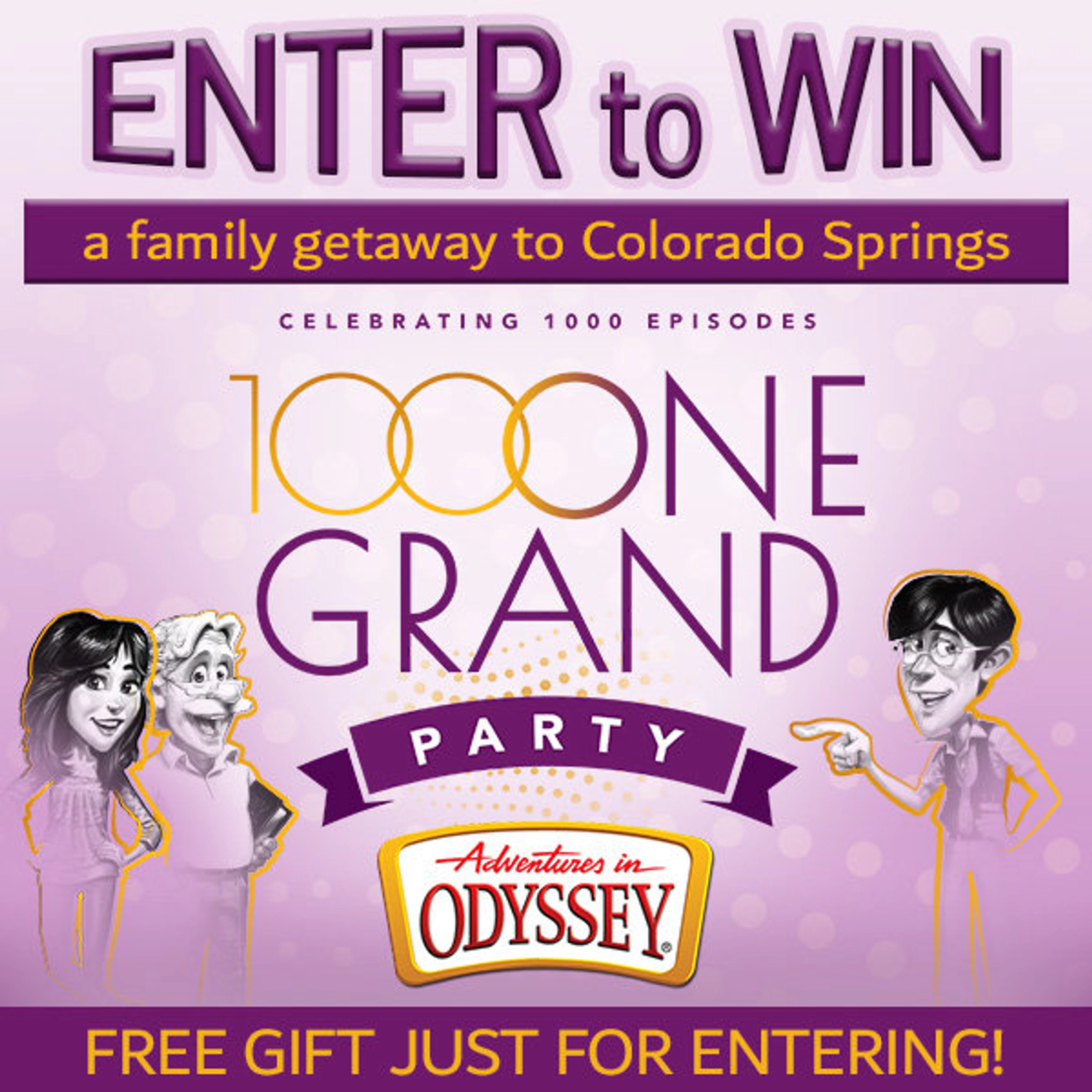 Adventures in Odyssey One Grand Party Sweepstakes