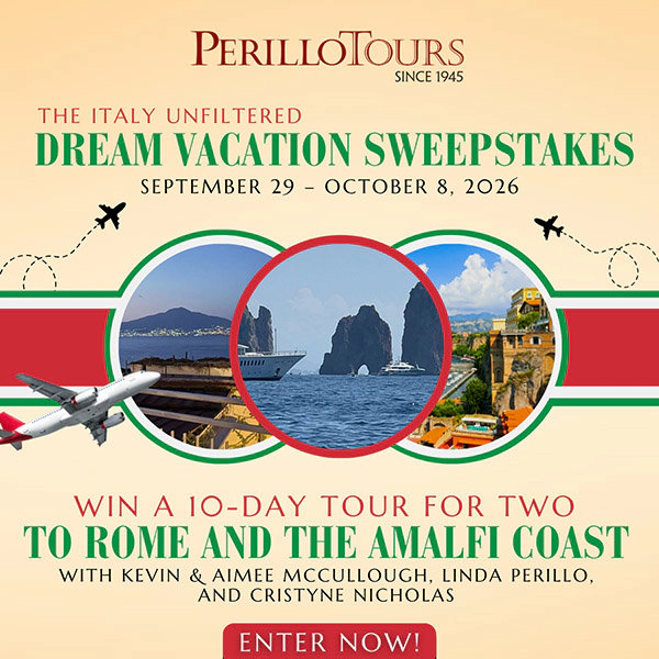 The Italy Unfiltered Dream Vacation Sweepstakes