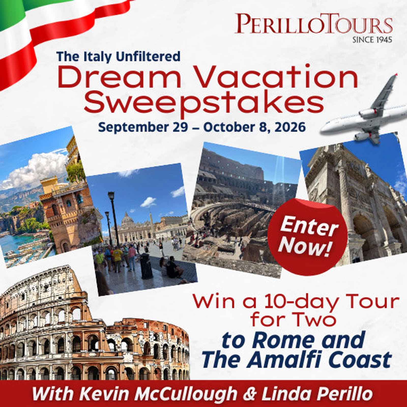 The Italy Unfiltered Dream Vacation Sweepstakes