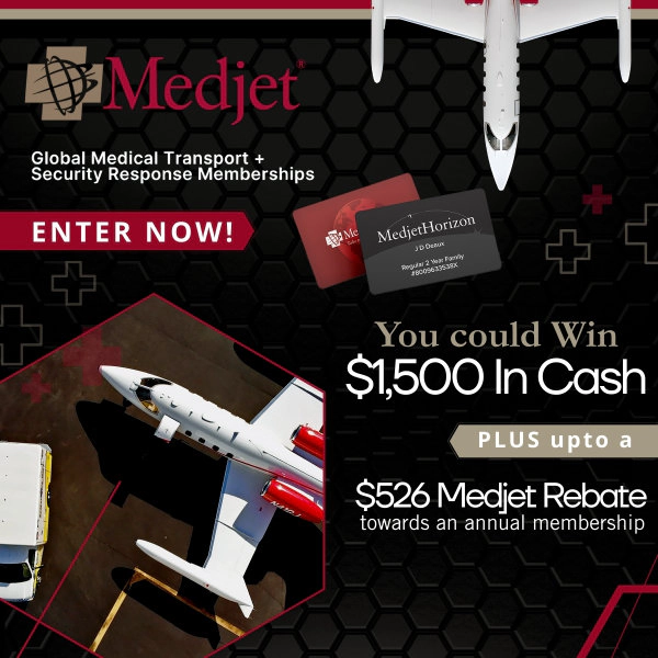 The Medjet Go Far, Worry Less Sweepstakes