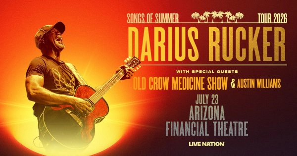 Win tickets to see Darius Rucker July 23rd, 2026!