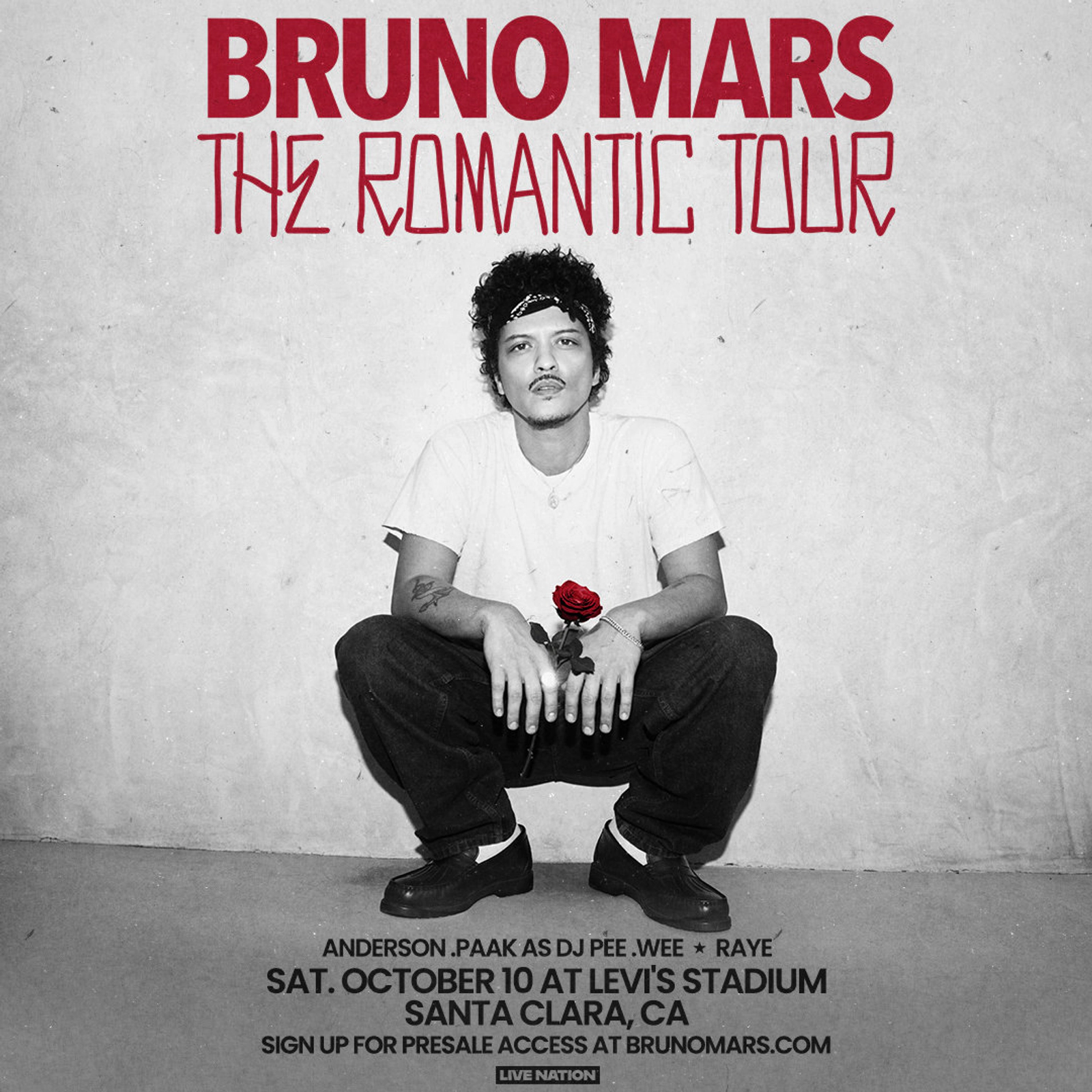 Win Your Tickets to Bruno Mars at Levi’s Stadium!