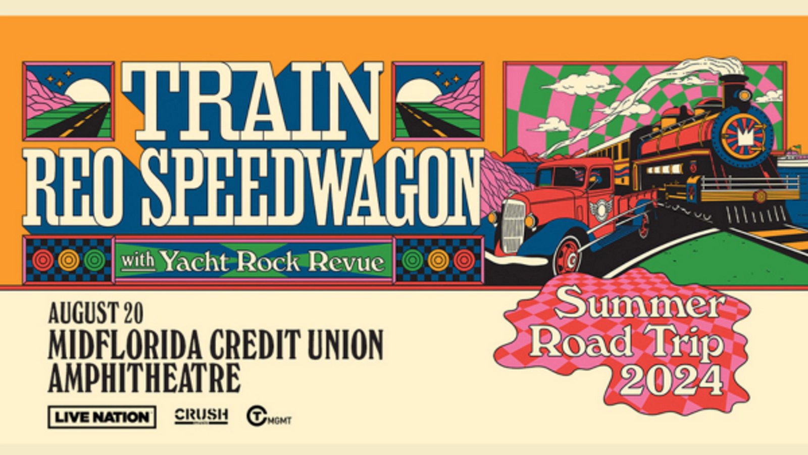 Train & REO Speedwagon Summer Road Trip Magic 107.7 Orlando