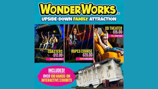 Win a 4-pack of tickets to WonderWorks!