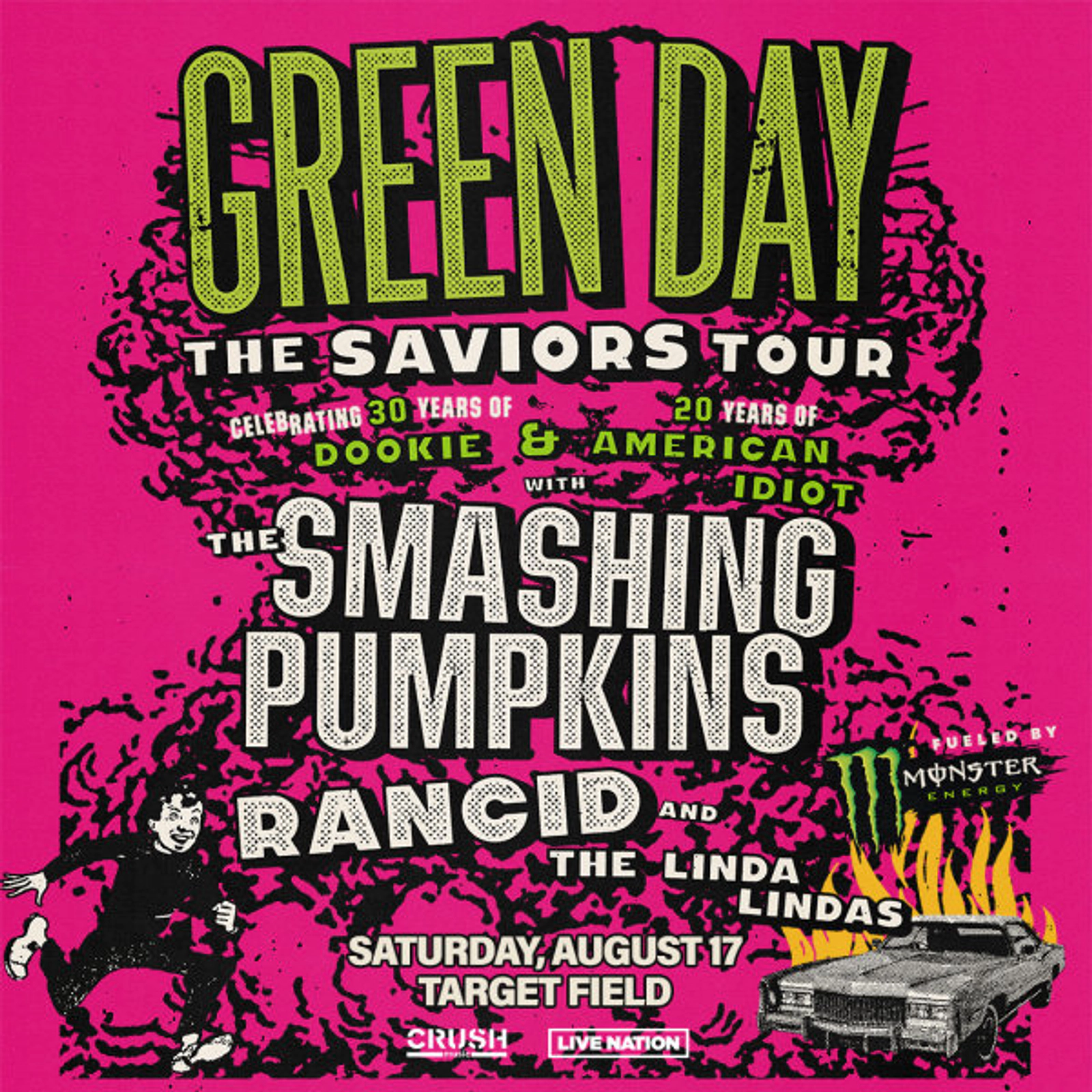 I just entered to win Green Day tickets from 92.9 The X!