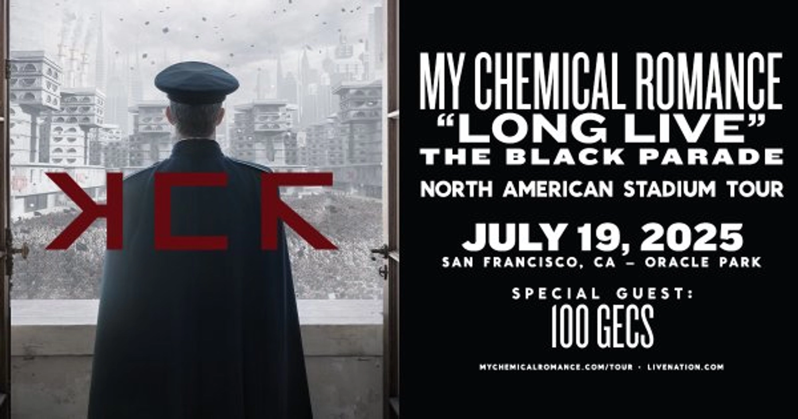 My Chemical Romance "Long Live" The Black Parade Tour @ Oracle Park July 19th!