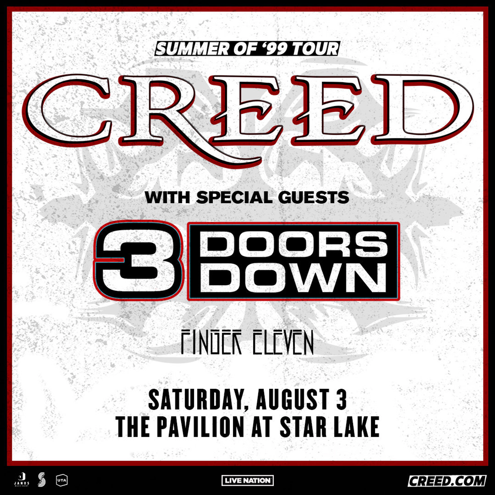 Win tickets to see Creed with 3 Doors Down! 102.5 WDVE 102.5 WDVE