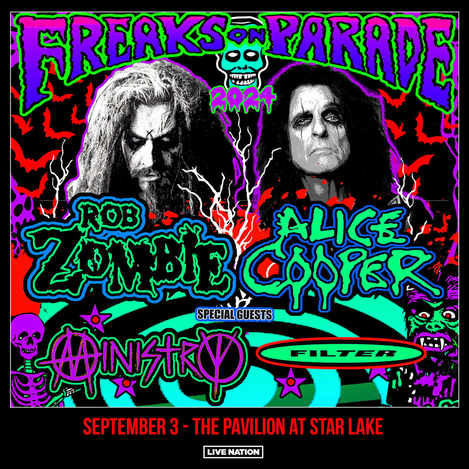 Win tickets to see Rob Zombie and Alice Cooper! 102.5 WDVE 102.5 WDVE