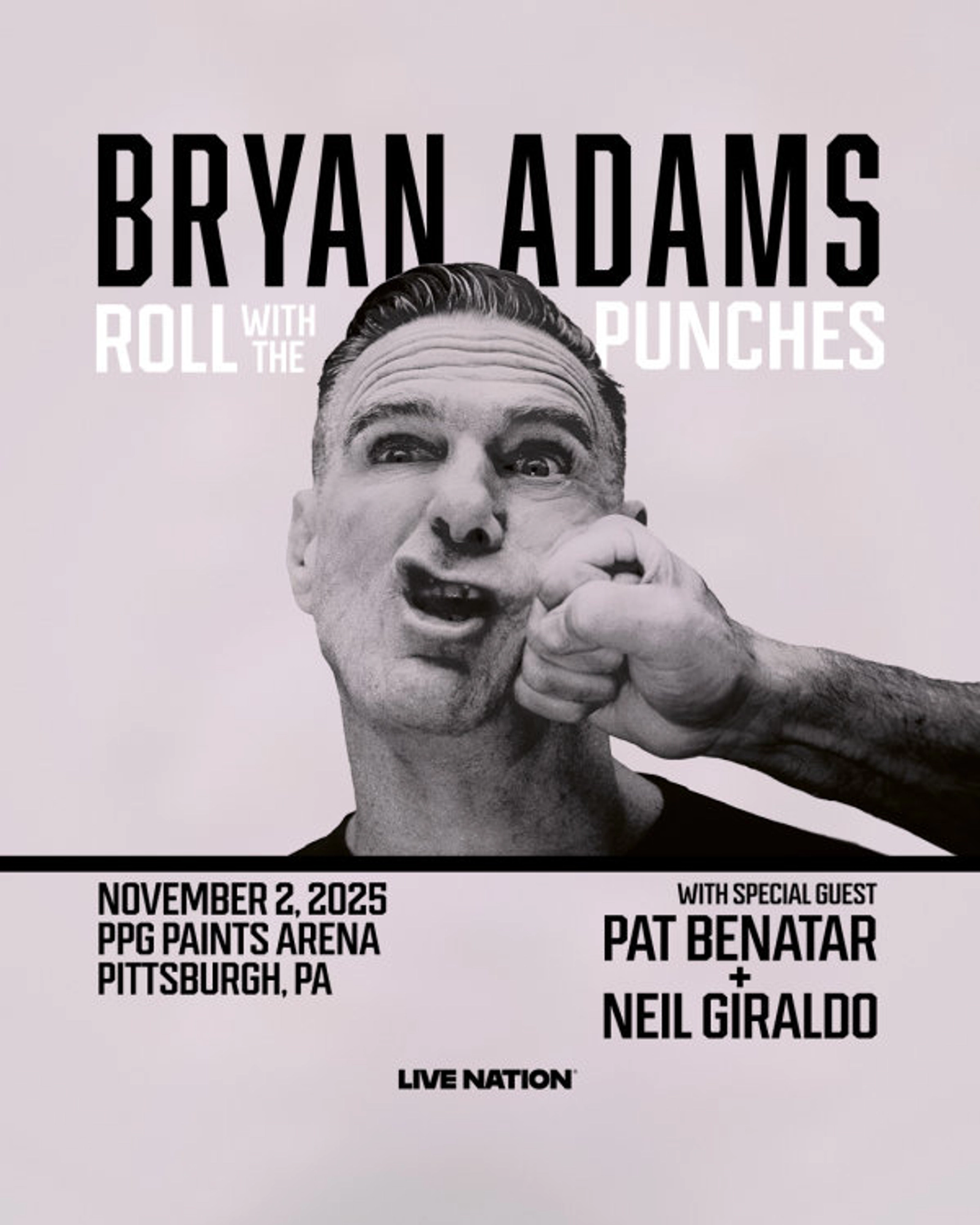 Win tickets to see Bryan Adams at PPG Paints Arena!
