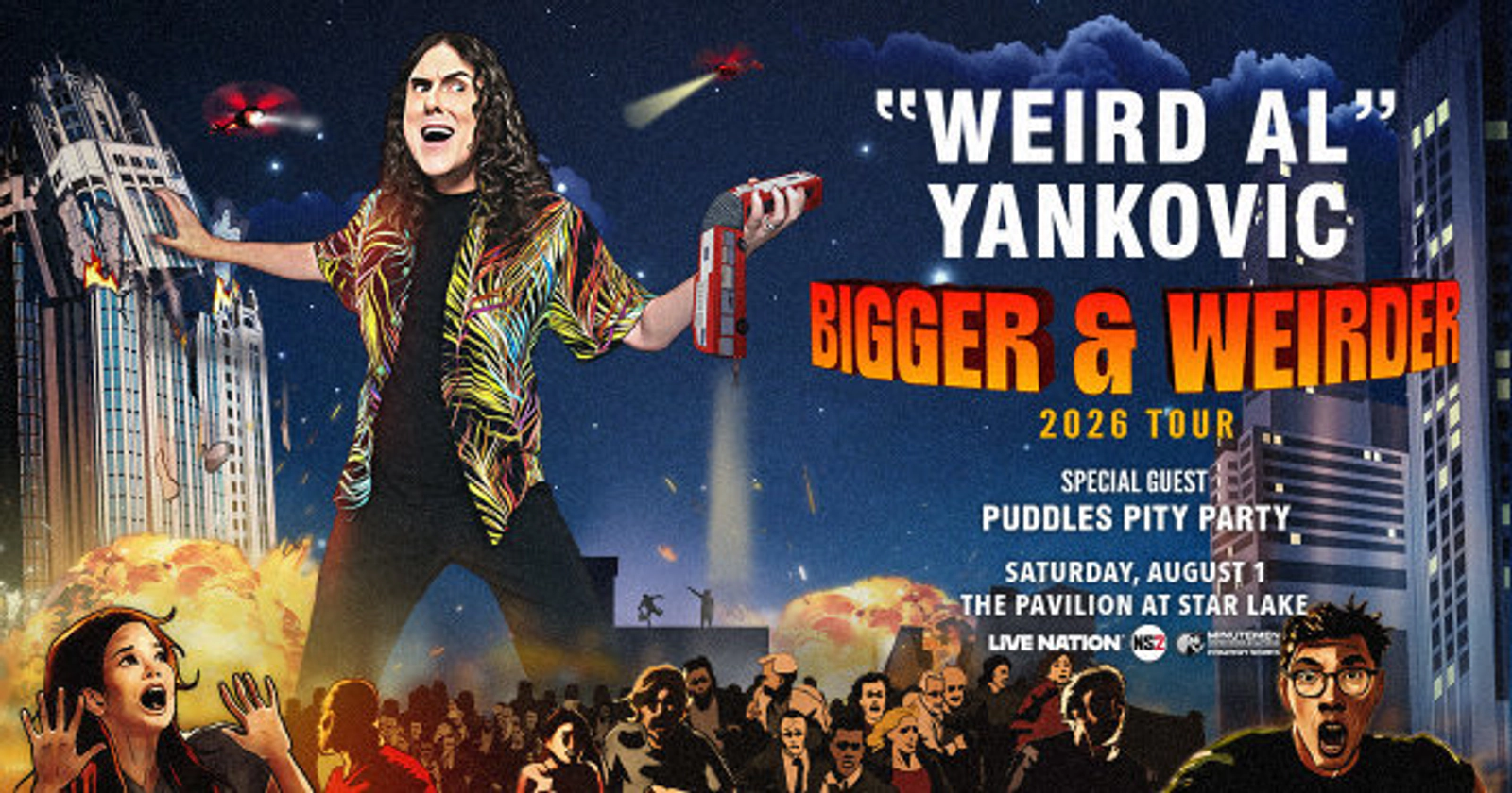 Win tickets to see Weird Al Yankovic at The Pavilion at Star Lake!