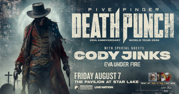 Win tickets to see Five Finger Death Punch and Cody Jinks at The Pavilion at Star Lake!
