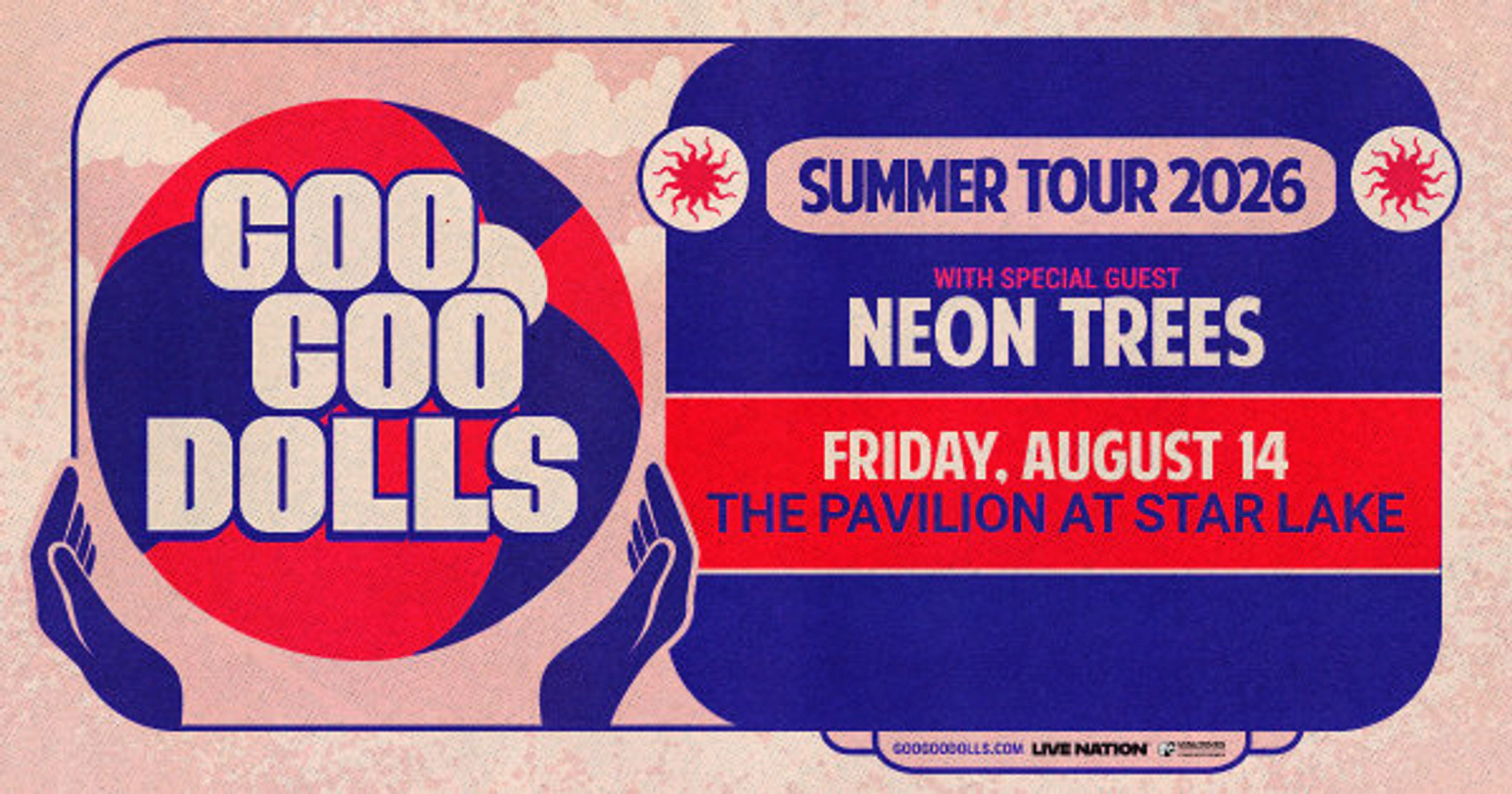 Win tickets to see Goo Goo Dolls at The Pavilion at Star Lake!