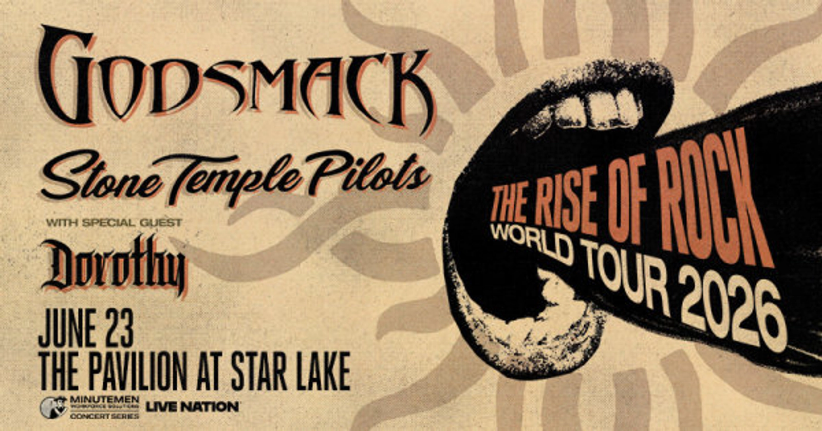 Win tickets to see Godsmack at The Pavilion at Star Lake!