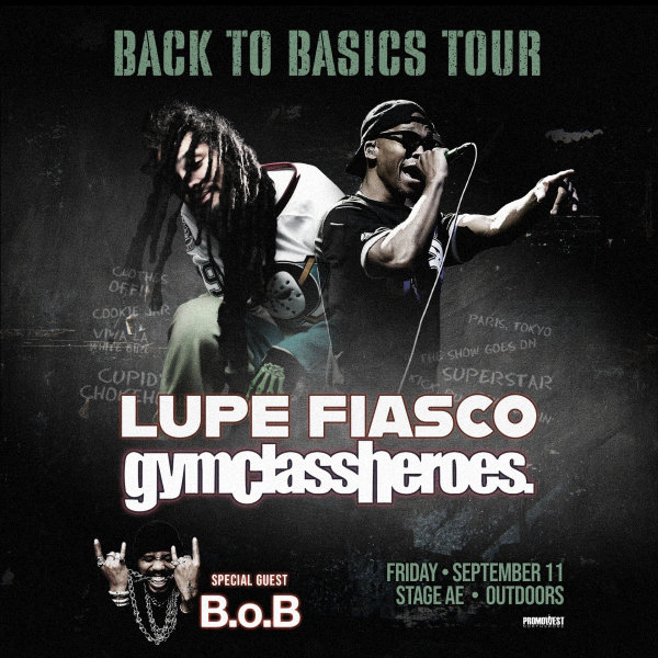 Win tickets to see Lupe Fiasco and gymclassheroes. at Stage AE Outdoors!