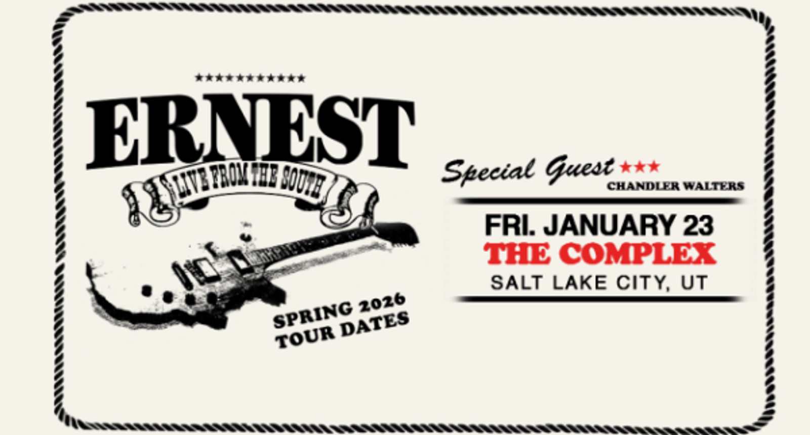 Enter to Win 2 Tix to Ernest!