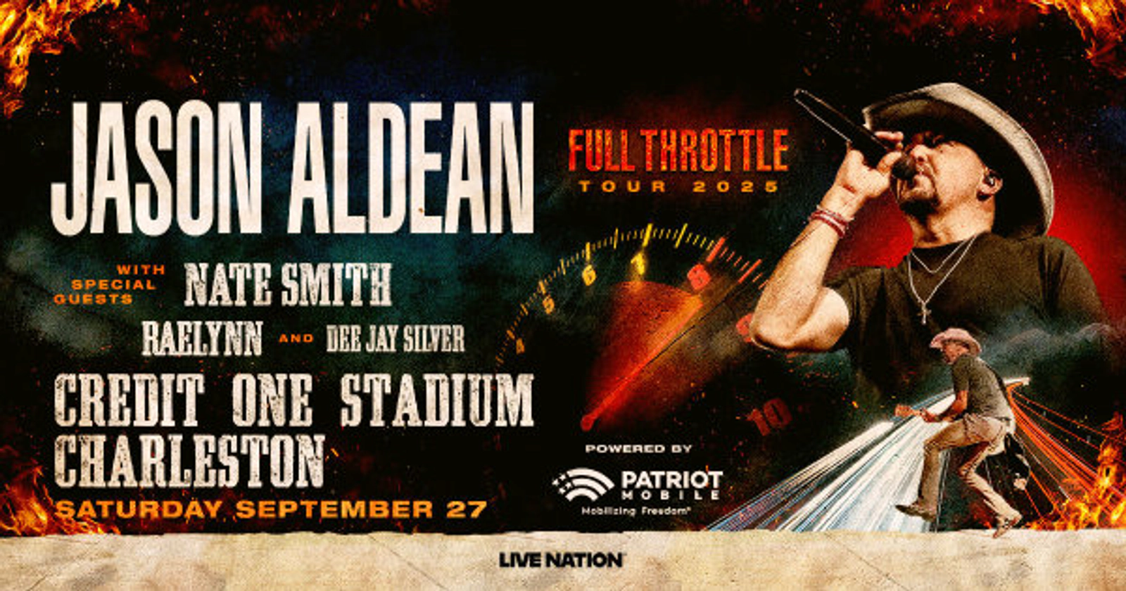 Jason Aldean @ Credit One Stadium 9/27/25