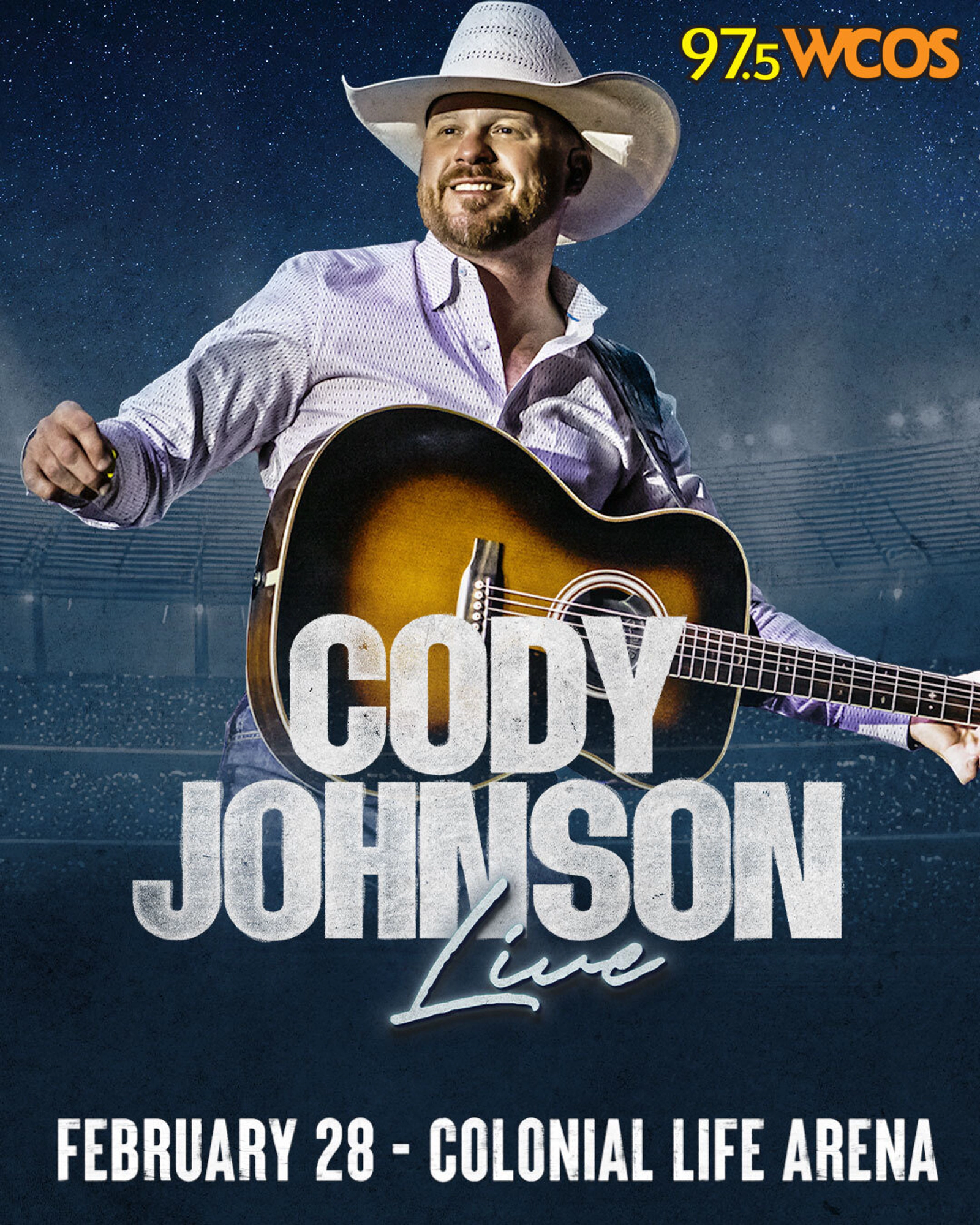 Win Tickets to Cody Johnson LIVE @ Colonial Life Arena 2/28/26