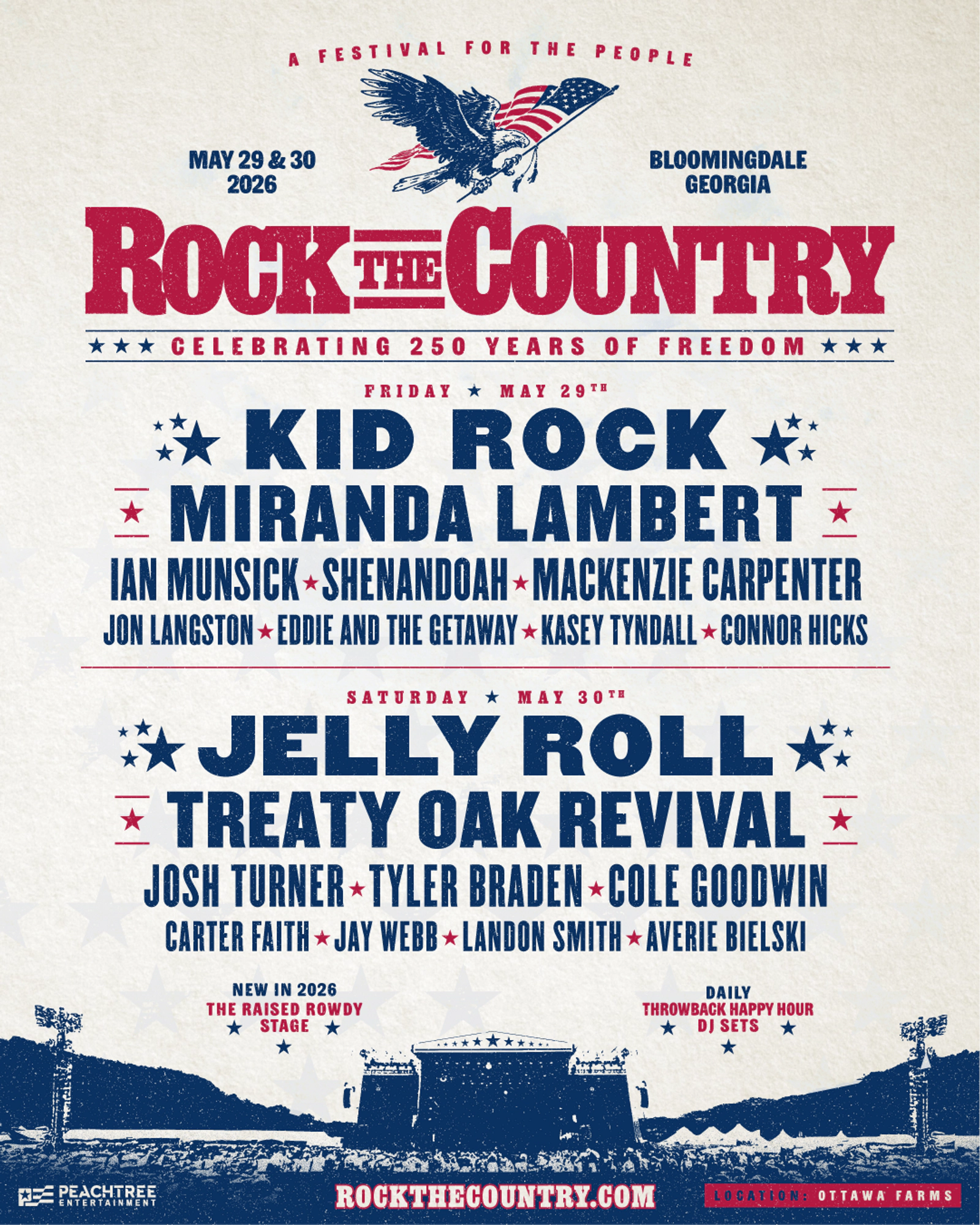 Win a pair of tickets to Rock The Country in Bloomingdale, GA!
