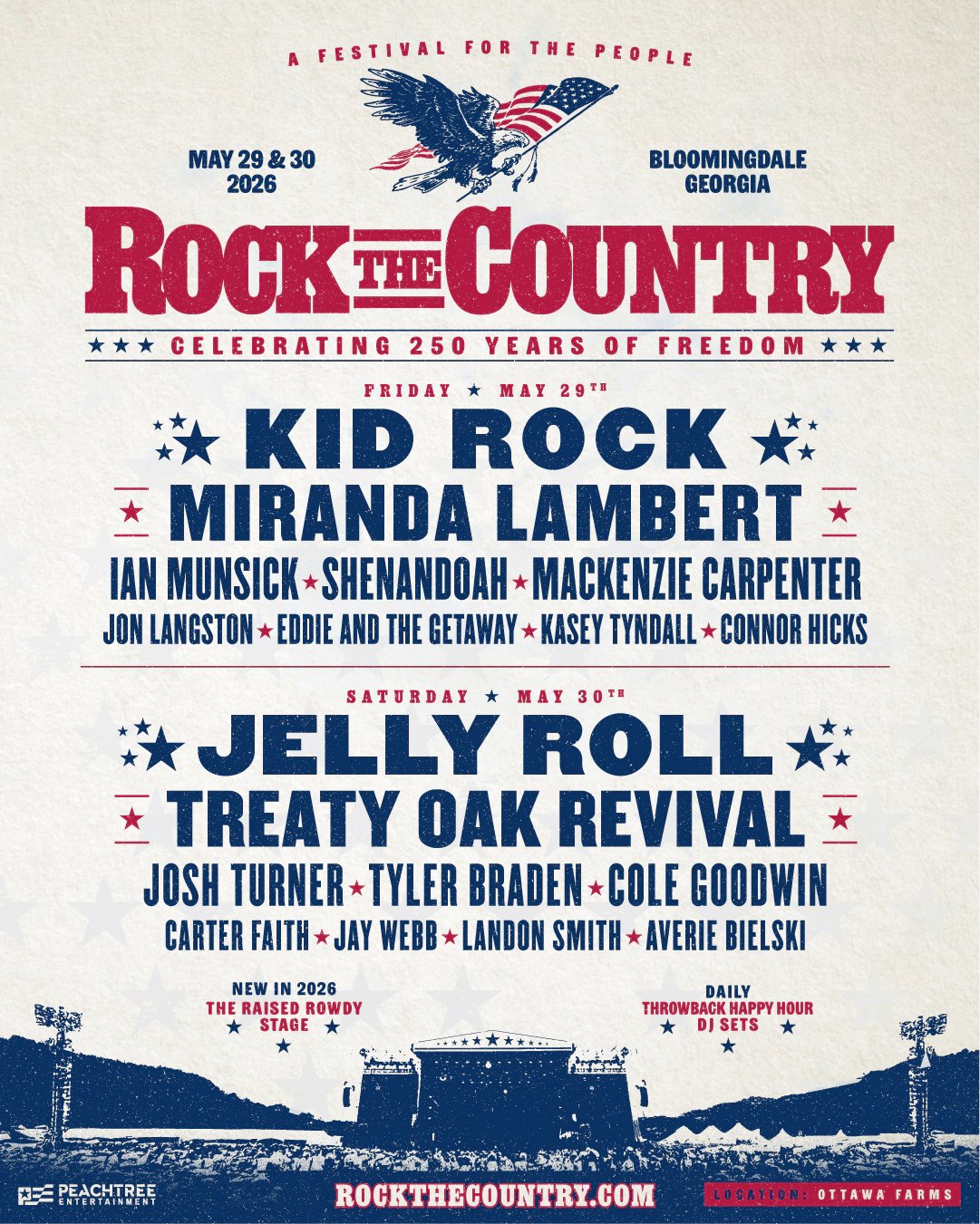 Win a pair of tickets to Rock The Country in Bloomingdale, GA!