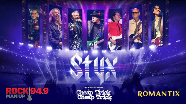Enter to Win Styx Tickets, Powered by Romantix!