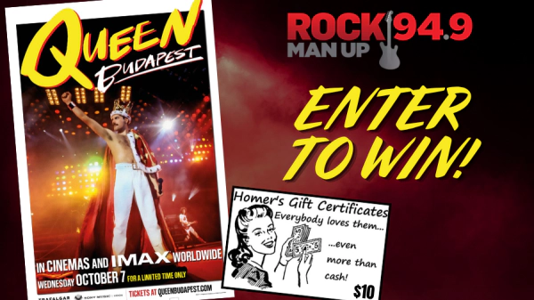 Enter to Win Queen Budapest Tickets and a Homer's Music Gift Certificate!