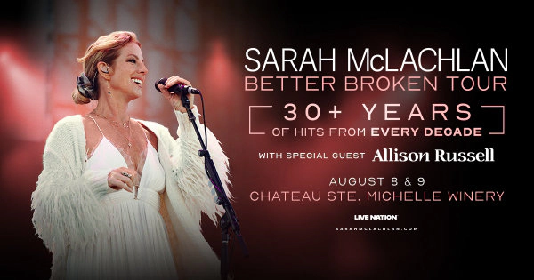 Win tickets to see Sarah McLachlan!