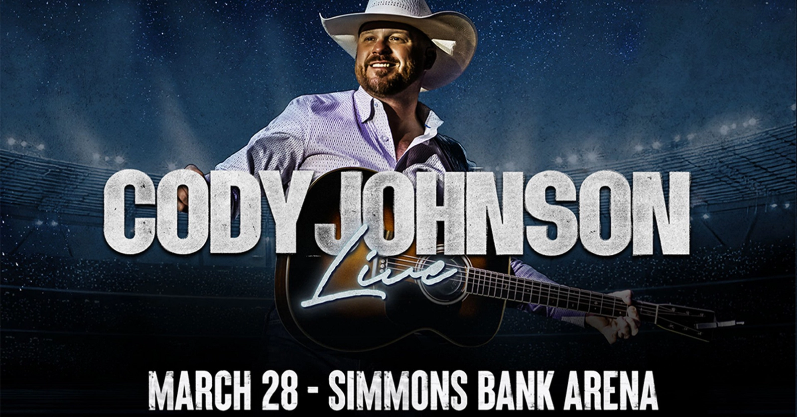 Cody Johnson At Simmons Bank Arena Mar 28, 2026