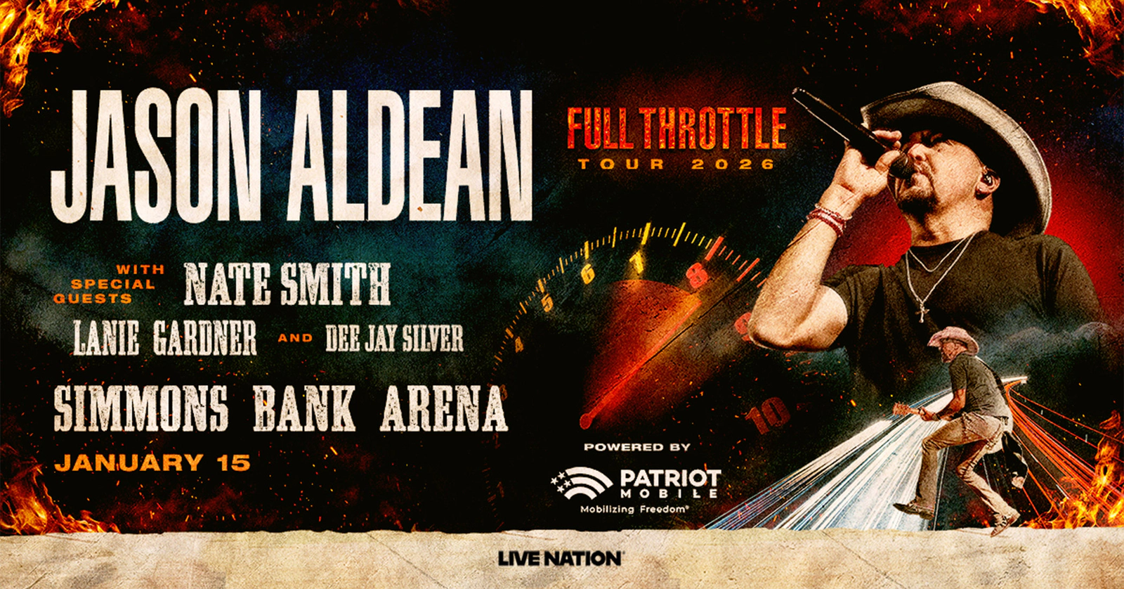 Jason Aldean at Simmons Bank Arena Jan 15, 2026