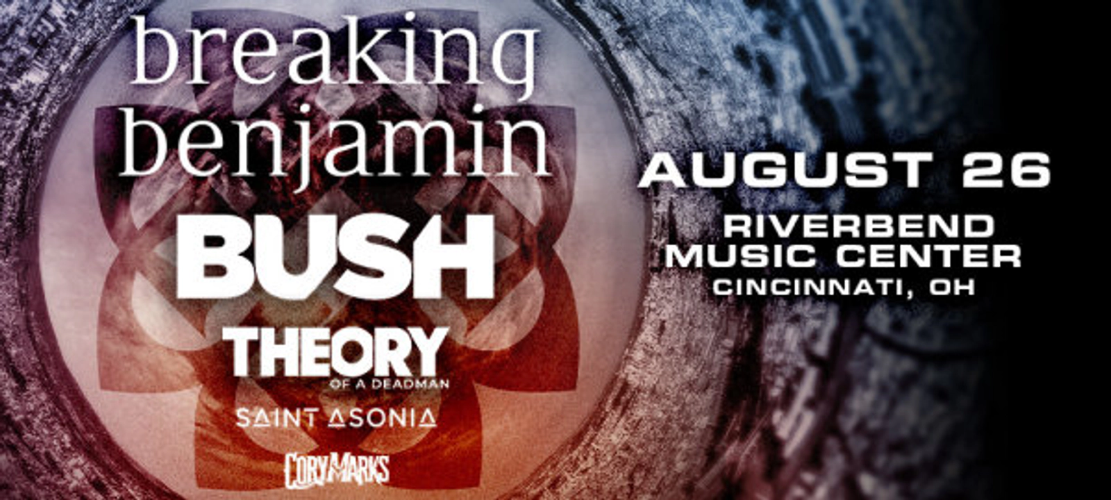 Win tickets to see Breaking Benjamin at Riverbend Music Center! - Thumbnail Image