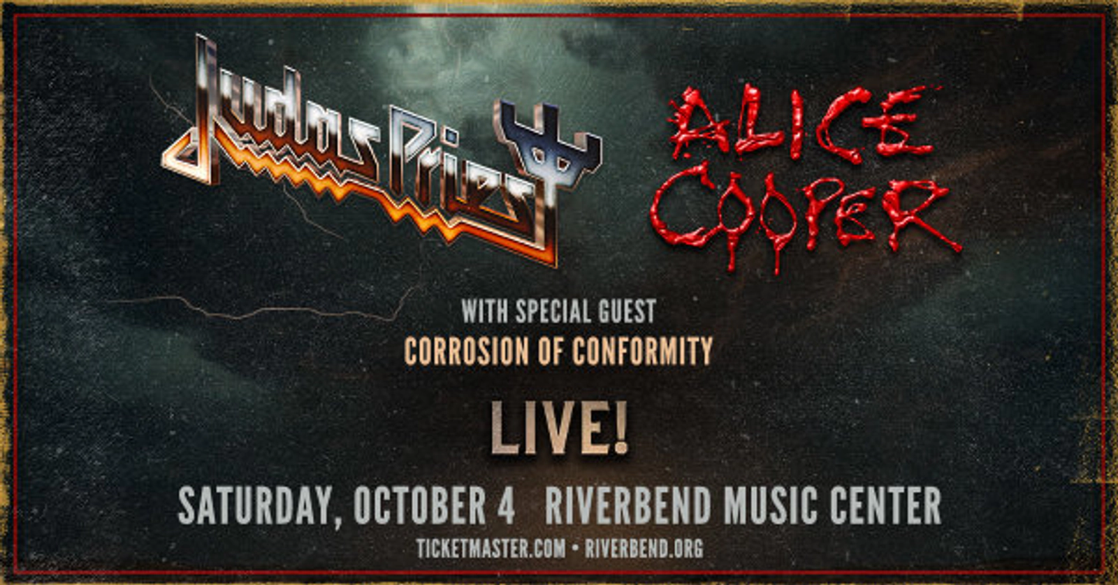 [WIN TICKETS] Judas Priest & Alice Cooper @ Riverbend Music Center - Thumbnail Image