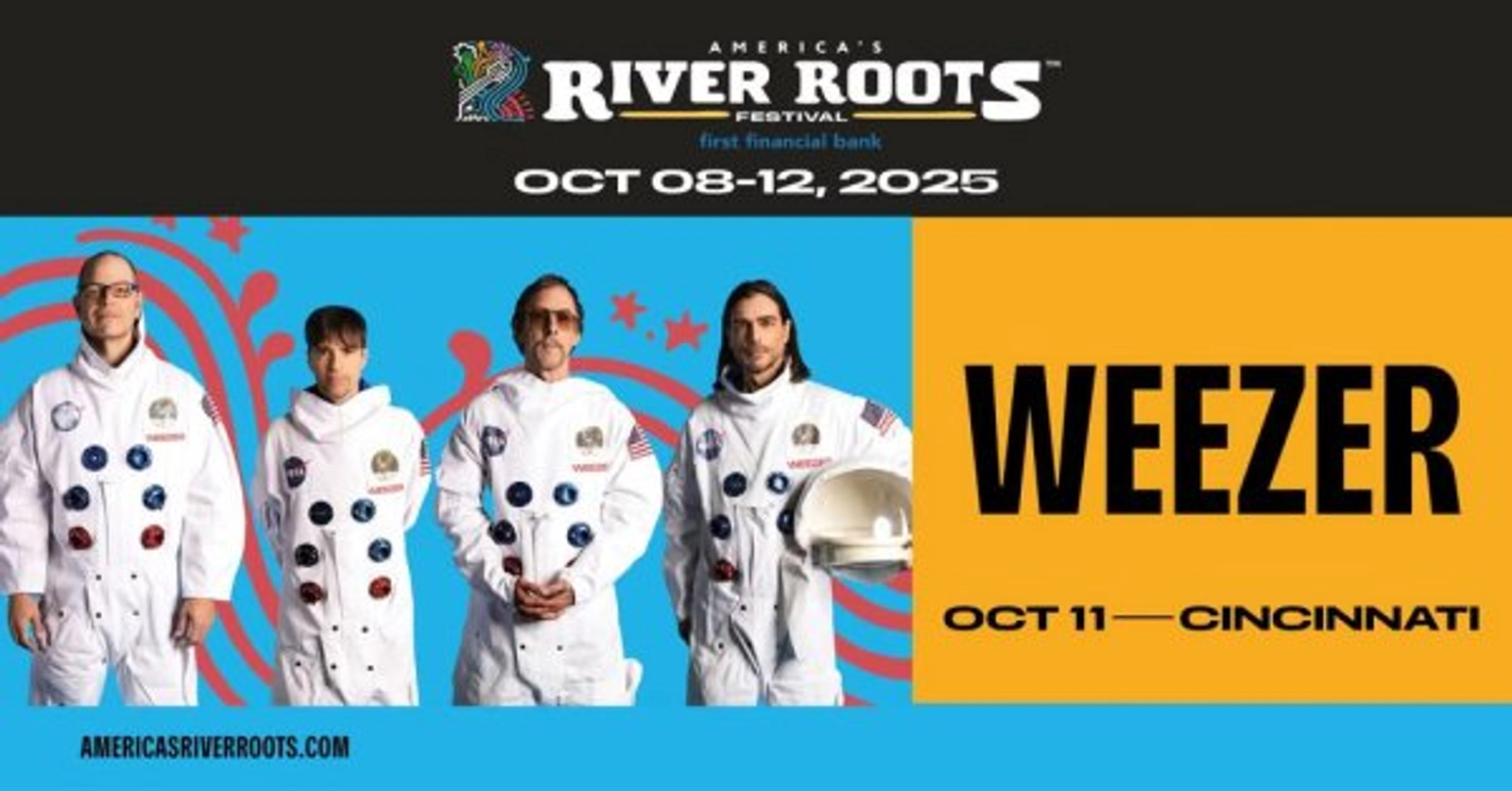 [WIN TICKETS] Weezer @ The America's River Roots Festival - Thumbnail Image