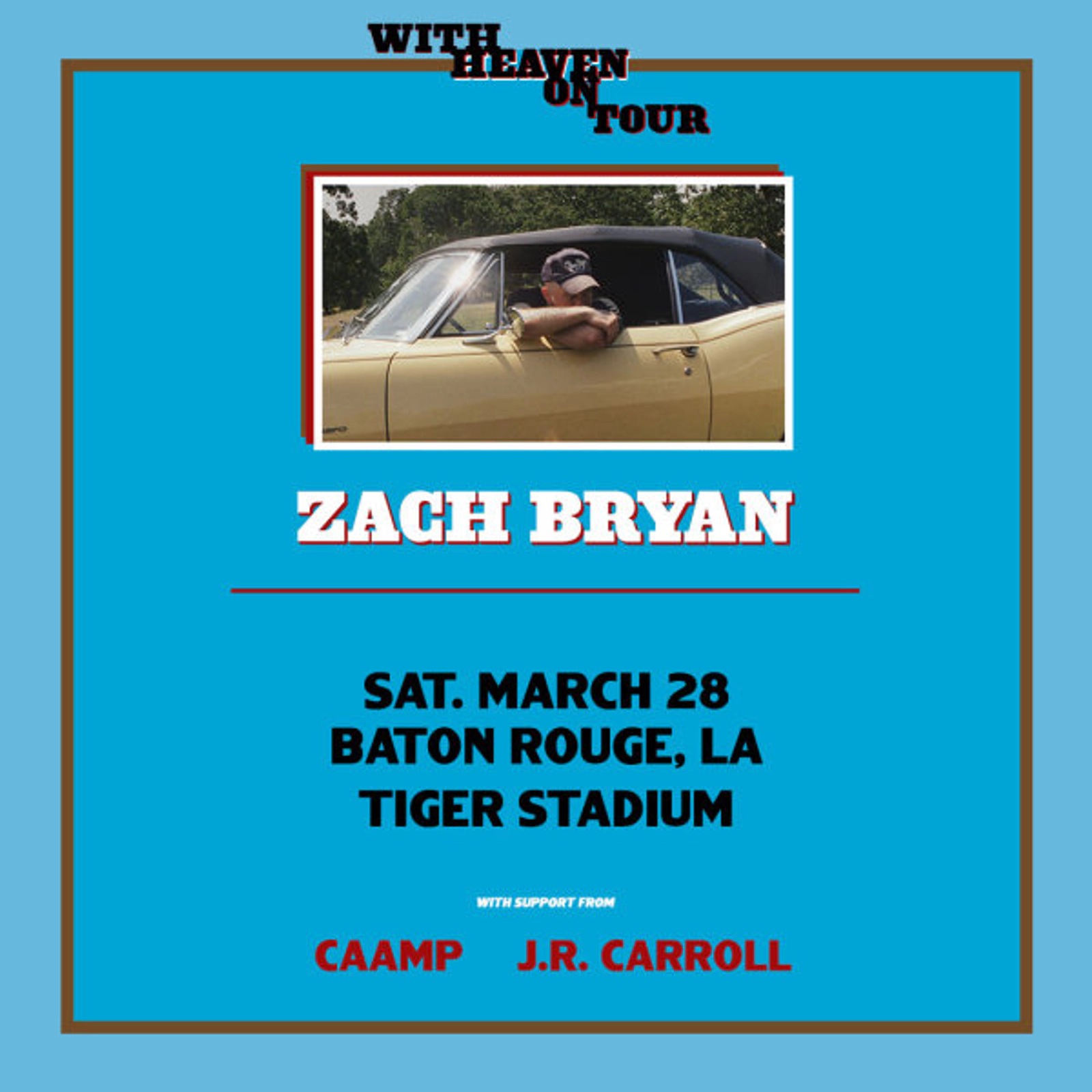 Win Tickets to See Zach Bryan at LSU's Tiger Stadium on March 28, 2026!