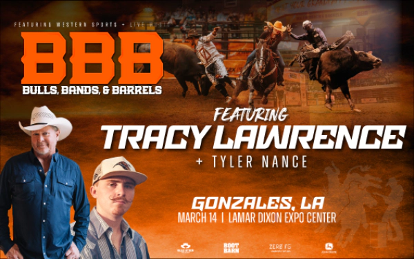 Win Tickets to Bulls, Bands, & Barrels at Lamar Dixon Expo Center on March 14, 2026!