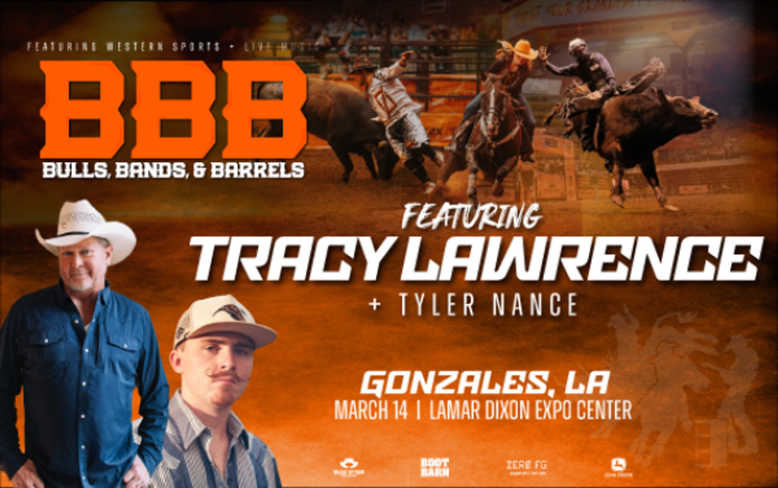 Win Tickets to Bulls, Bands, & Barrels at Lamar Dixon Expo Center on March 14, 2026!