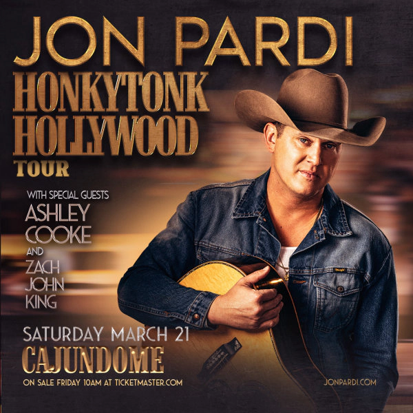 Win Tickets to See Jon Pardi at the Cajundome on March 21, 2026!