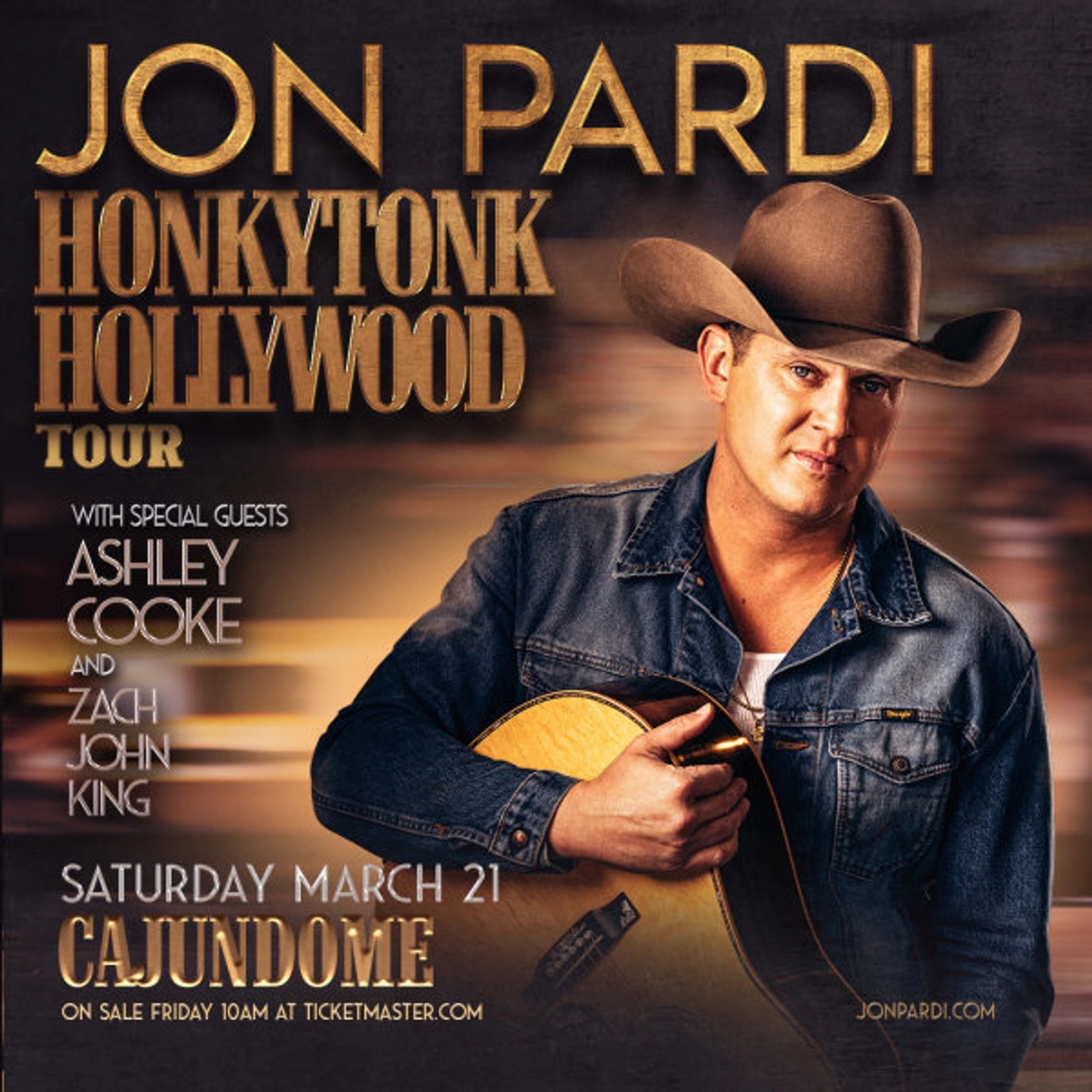 Win Tickets to See Jon Pardi at the Cajundome on March 21, 2026!