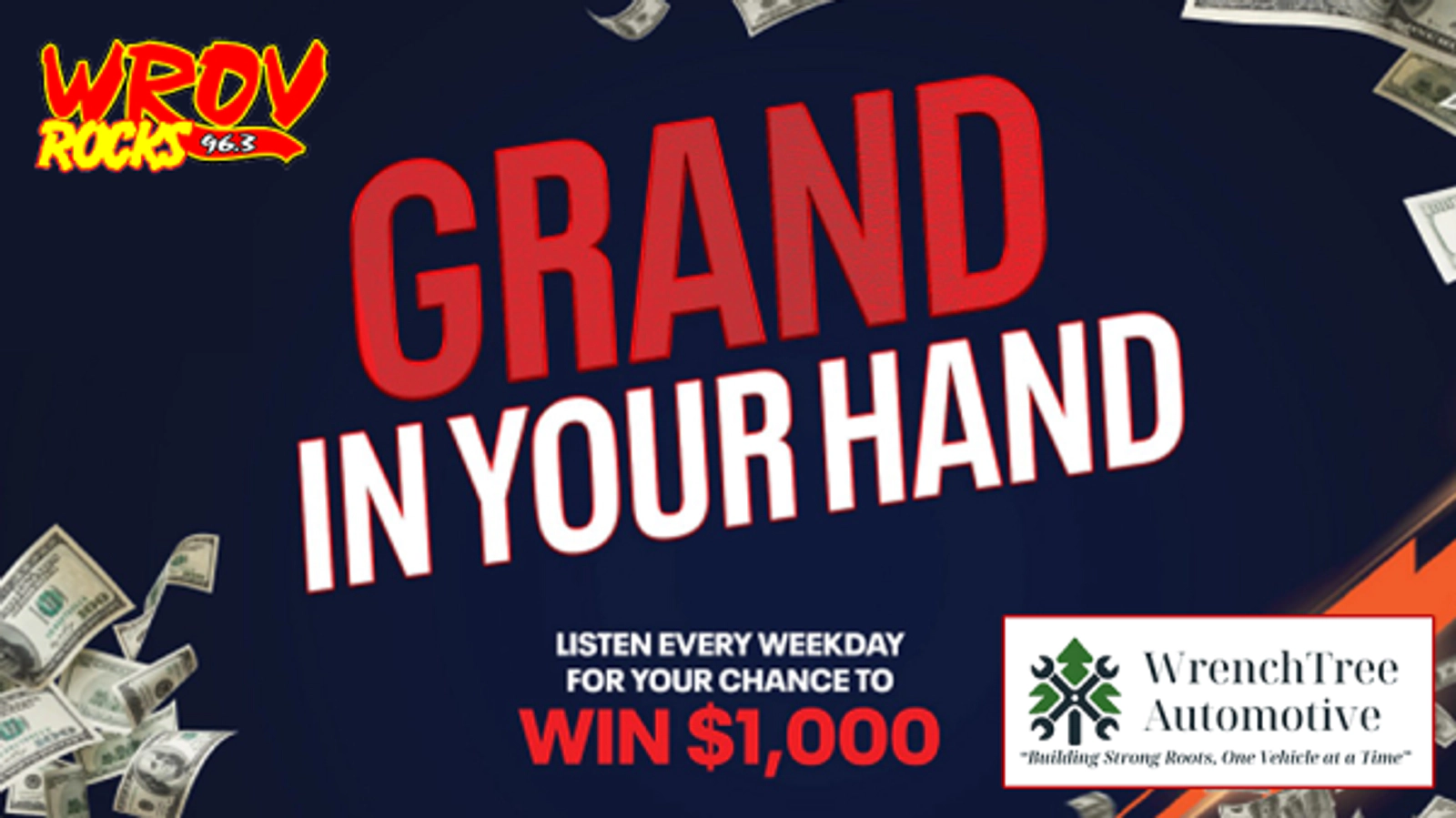Listen to Win $1,000 With Grand In Your Hand!