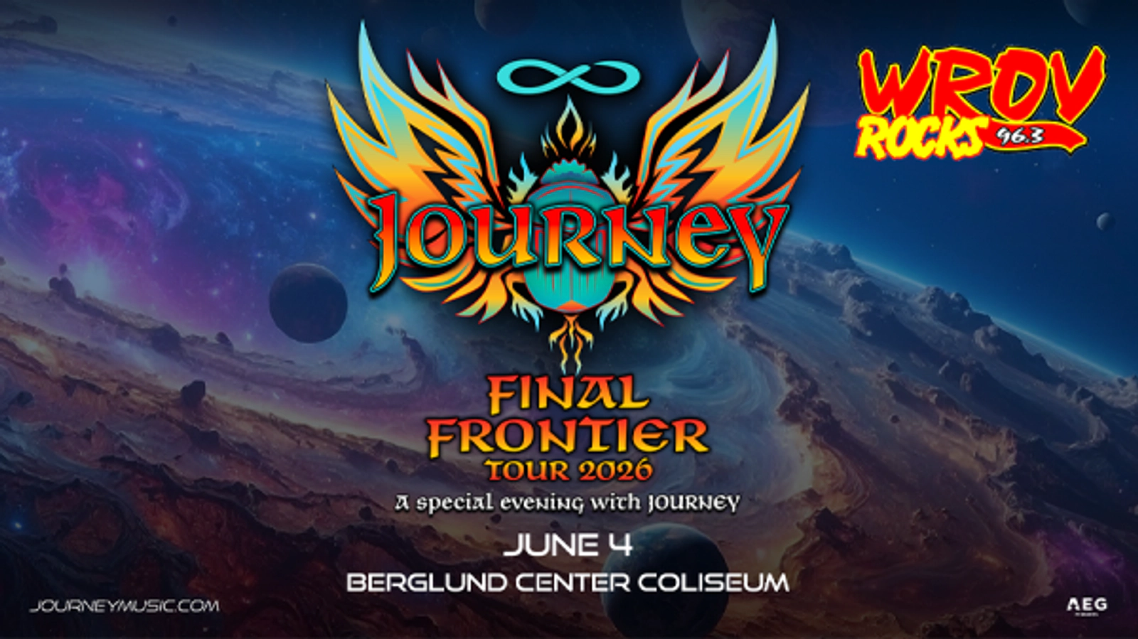 Win Tickets to JOURNEY at Berglund Center in 2026!