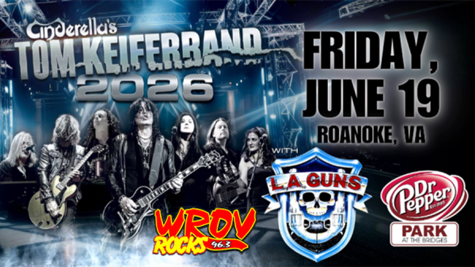 Win Tickets to TOM KEIFER BAND at Dr Pepper Park!