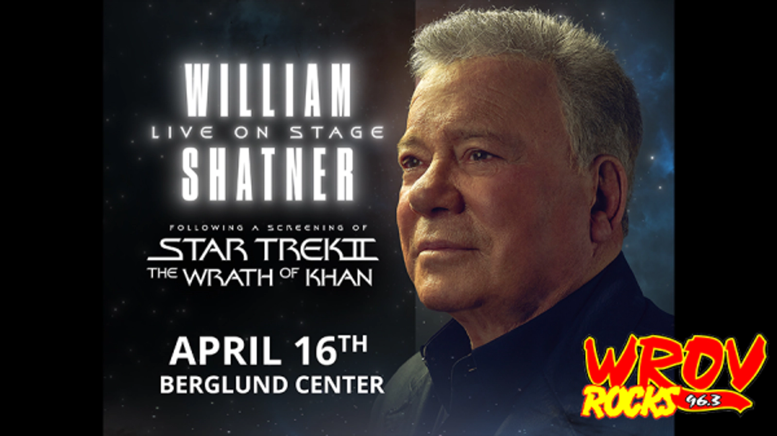 Win Tickets to WILLIAM SHATNER at Berglund Performing Arts Theatre!