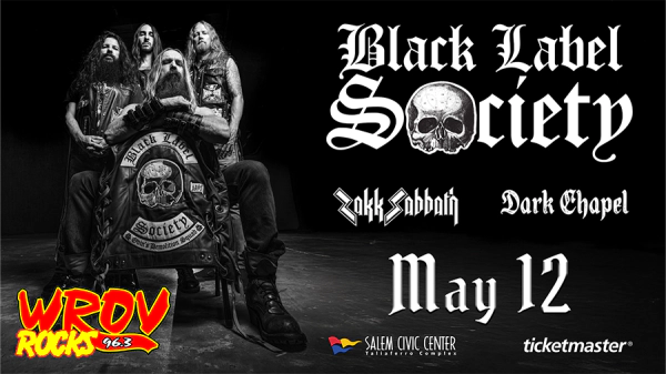 Win Tickets to BLACK LABEL SOCIETY at Salem Civic Center!