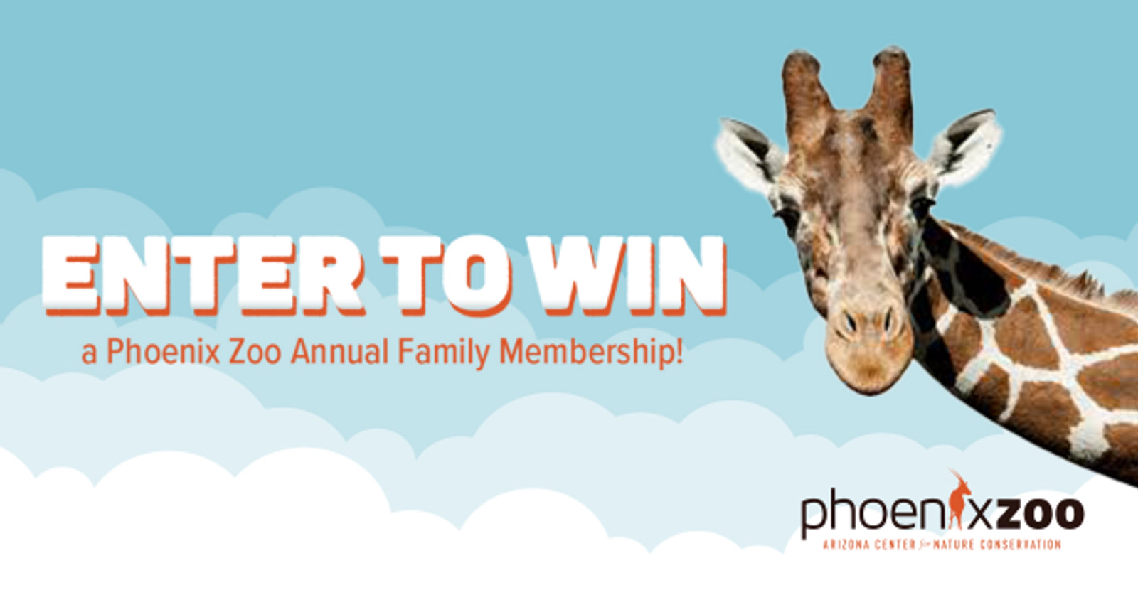 REGISTER TO WIN A PHOENIX ZOO ANNUAL FAMILY MEMBERSHIP